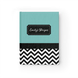 Chevron Pattern Personalized Journal - Ruled Line