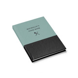 Blue and Black Personalized Cooking Journal - Ruled Line