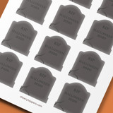 "Trick Or Treat" Zombie Hand Cake and Cupcake Topper Set - DIGITAL FILE