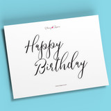 Outlined "Happy Birthday" Cake Topper - DIGITAL FILE