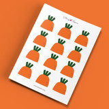Spring Garden Carrot Cupcake Toppers (FREE) - DIGITAL FILE