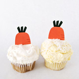Spring Garden Carrot Cupcake Toppers (FREE) - DIGITAL FILE