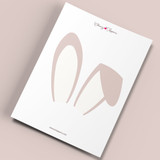 Spring Garden Bunny Ears Cake Topper