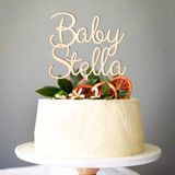 Personalized Baby Name Cake Topper