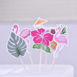 Tropical Hawaii Cupcake Toppers (Set of 24)