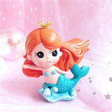 Mermaid Princess Cake Topper Set (Seahorses)