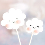 Dreamy Elephant and Squirrel Cake Toppers