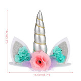 Create Your Unicorn Cake Topper (Silver)