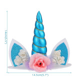 Create Your Unicorn Cake Topper (Blue)