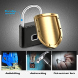 Fingerprint Lock Keyless Smart Padlock Rechargeable Thumbprint Padlock
