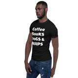 FLFD - Coffee Books Dogs & NAPS Short-Sleeve Unisex T-Shirt