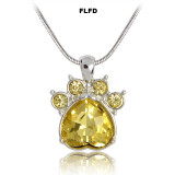 FLFD - Birthstone Necklace Rhinestone Paw FLFD - Birthstone Necklace Rhinestone Paw