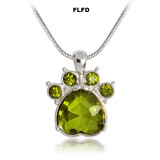 FLFD - Birthstone Necklace Rhinestone Paw FLFD - Birthstone Necklace Rhinestone Paw