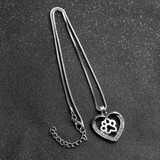 FLFD - Silver Crystal Paw Necklaces FLFD - Silver Crystal Paw Necklaces