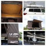 Pop Up ABS Hard Shell Aerodynamic Foldable Roof Top Tent Camping Rooftop 2.1x1.3M