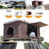 Pop Up ABS Hard Shell Aerodynamic Foldable Roof Top Tent Camping Rooftop 2.1x1.3M