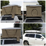 Pop Up ABS Hard Shell Aerodynamic Foldable Roof Top Tent Camping Rooftop 2.1x1.3M