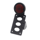 Motorcycle Horizontally Side Mount LED Tail Light Brake License Plate Bracket Taillight for Suzuki Yamaha Honda Harley Bobber Chopper