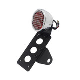 Motorcycle Horizontally Side Mount LED Tail Light Brake License Plate Bracket Taillight for Suzuki Yamaha Honda Harley Bobber Chopper