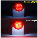 Grid Style Retro Motorcycle 12V LED Taillight W/License Light For Harley Chopper Cafe Racer Bobber Custom Brake Stop Tail Light