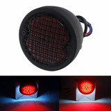 Grid Style Retro Motorcycle 12V LED Taillight W/License Light For Harley Chopper Cafe Racer Bobber Custom Brake Stop Tail Light
