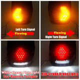 LED Tail Brake Stop Rear Turn Indicator Signal Light Lamp Taillight For Harley Softail Dyna FXDL Sportster XL FLST flasher CSV 1991-2020