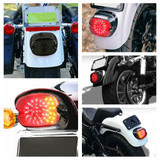 LED Tail Brake Turn Signal Rear Light Low Profile Smoked Taillights for Harley Davidson Dyna Sportster 883 1200 Road King Electra Glide Softail