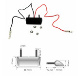 12V Universal Motorcycle License Plate White LED light Waterproof Motorcycle License Light Lamp Trailer Step Lamp