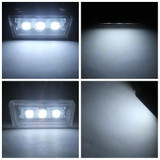 12V Universal Motorcycle License Plate White LED light Waterproof Motorcycle License Light Lamp Trailer Step Lamp