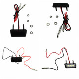 12V Universal Motorcycle License Plate White LED light Waterproof Motorcycle License Light Lamp Trailer Step Lamp