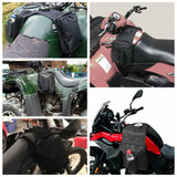 Motorcycle ATV Universal Fuel Tank Bag Luggage Saddlebag Cargo Storage Saddle Bag Black