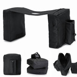 Motorcycle ATV Universal Fuel Tank Bag Luggage Saddlebag Cargo Storage Saddle Bag Black