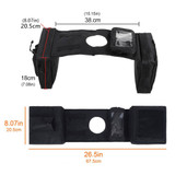 Motorcycle ATV Motorbike Universal Outdoor Fuel Tank Saddlebags Left Right Side Saddle Tool Bags Multi-pocket Cup Holder W/ Mobile Phone Bag