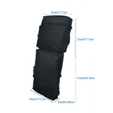 ATV UTV 4-Wheeler Universal Big Horn Fender Bag Black Waterproof Cargo Luggage Storage Pack Hunting Side Bags Zipper Pockets 600D