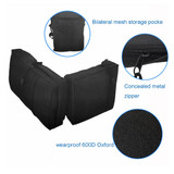 ATV UTV 4-Wheeler Universal Big Horn Fender Bag Black Waterproof Cargo Luggage Storage Pack Hunting Side Bags Zipper Pockets 600D