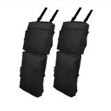 ATV UTV 4-Wheeler Universal Big Horn Fender Bag Black Waterproof Cargo Luggage Storage Pack Hunting Side Bags Zipper Pockets 600D