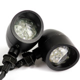 2pcs Heavy Duty Black Bullet Motorcycle LED Turn Signal Light Indicator W/ Visor For Harley Cafe Racer Chopper Bobber Custom Bike