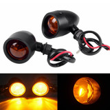 Bullet Heavy Duty Motorcycle Retro Turn Signals Light Flashers Blinkers Indicators  For Harley Cruiser Cafe Racer Chopper Bobber