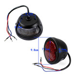 Retro Motorcycle 12v LED Taillight Red Lens W/License Light For Harley Chopper Cafe Racer Bobber Custom Brake Stop Tail Light
