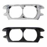 Motorcycle Dual Headlamp Headlight Trim Cover Bezel for Harley Road Glide 2015-2020