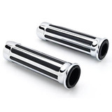 Motorcycle 1" Skull  Handlebar End Hand Grips For Harley Cruiser Chopper Bobber Cafe Racer