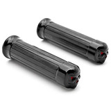 Motorcycle 1" Skull  Handlebar End Hand Grips For Harley Cruiser Chopper Bobber Cafe Racer