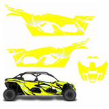 Full Graphics Kit Decal Wrap For Can-Am Maverick X3 MAX DS RS 4D 4 Door 2016+ FIRESTORM