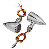 Universal Motorcycle 3 in 1 LED Turn Signal w/Taillight Indicators Light Bullet Blinker Lamp 12v for Harley Chopper Cruiser Bobber Cafe Racer