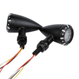 Universal Motorcycle 3 in 1 LED Turn Signal w/Taillight Indicators Light Bullet Blinker Lamp 12v for Harley Chopper Cruiser Bobber Cafe Racer