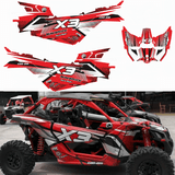 Can-Am BRP Maverick X3/X DS/ X RS 2016-2018 Graphics Kit Utv Side X Side Backgrounds Stickers Decals Custom