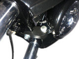Harley Dyna Street Bob FXDXT T-Sport Front Fairing Club Style Headlight Relocation Block Custom Fairing Light Bracket