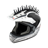 Pazoma Dirt Biker Helmets Mohawks Sticker Spikes Motorbike Rubber Stick Capacete Decoration Fire style