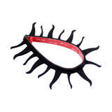 Pazoma Dirt Biker Helmets Mohawks Sticker Spikes Motorbike Rubber Stick Capacete Decoration Fire style