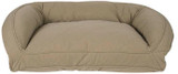 Carolina Pet Company Quilted Microfiber Bolster Bed - Poly Fill